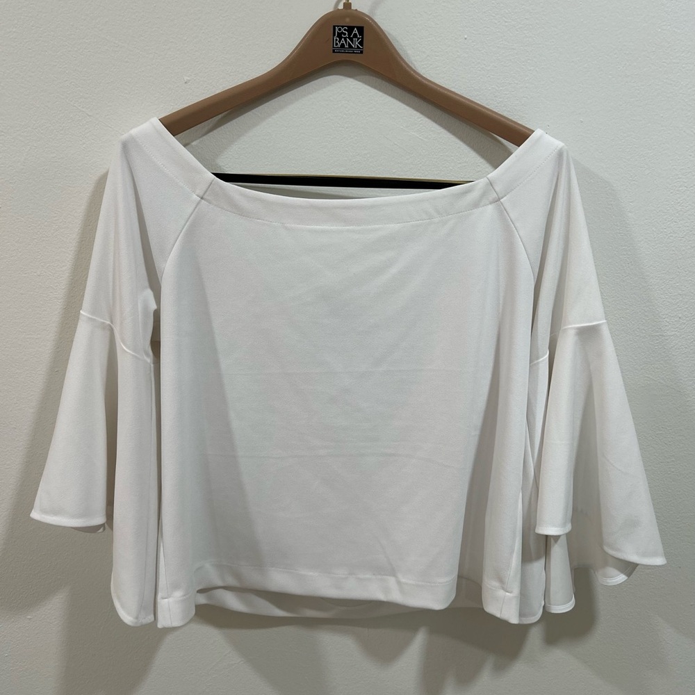 Banana Republic White Off-Shoulder Blouse